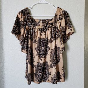 Michael Kors Butterfly Sleeves Golden/Black